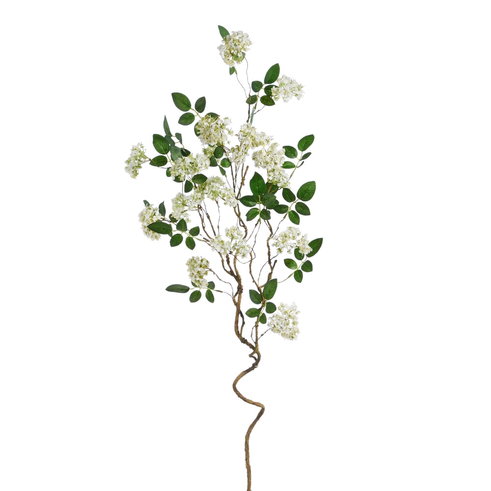 41" White Blossom Spray