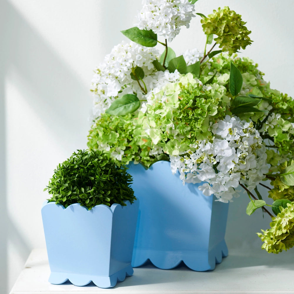 45" White Snowball Hydrangea Branch