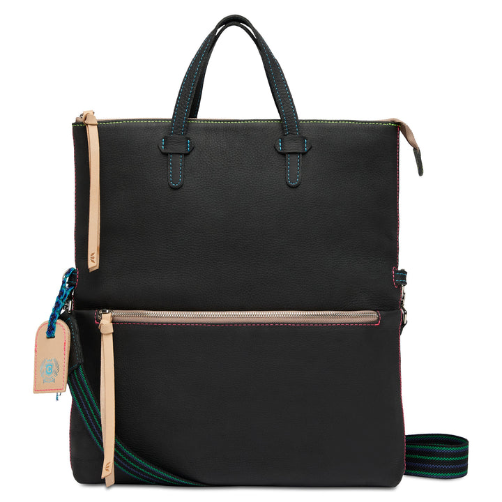 Consuela Cyndi Field Tote featuring a premium Cyndi leather exterior and top leather handles.