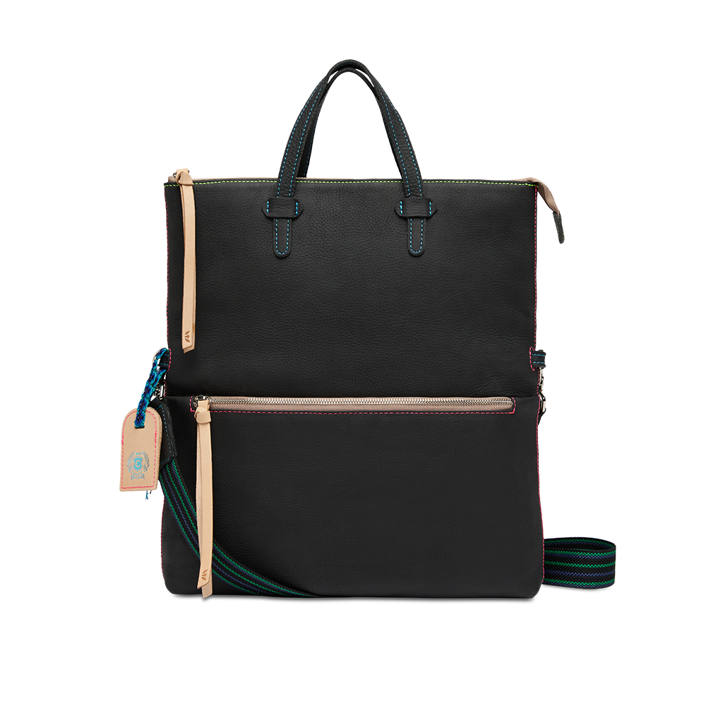 Consuela Cyndi Field Tote featuring a premium Cyndi leather exterior and top leather handles.