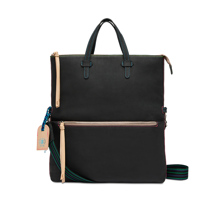 Consuela Cyndi Field Tote featuring a premium Cyndi leather exterior and top leather handles.