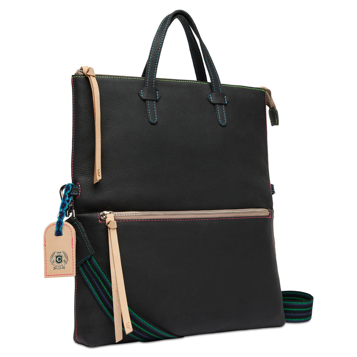 Consuela Cyndi Field Tote featuring a premium Cyndi leather exterior and top leather handles.