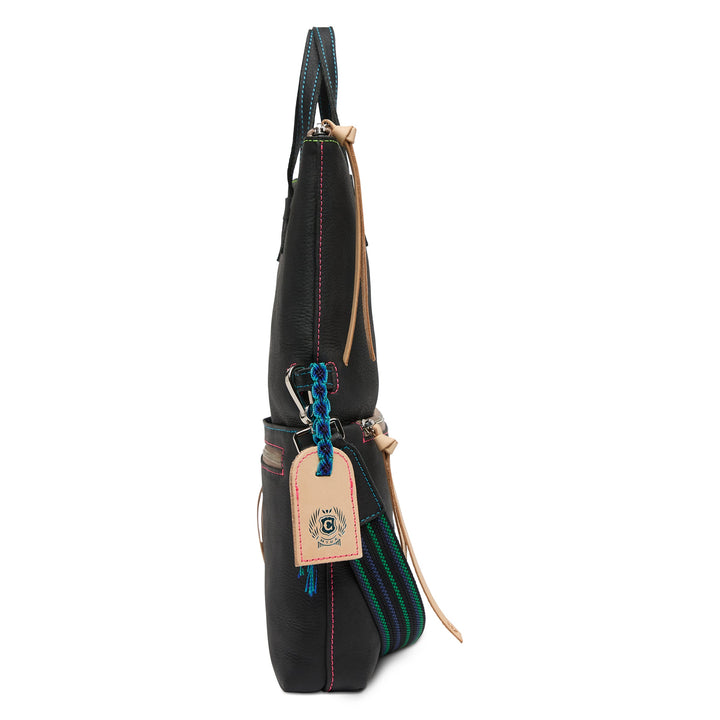 Consuela Cyndi Field Tote featuring a premium Cyndi leather exterior and top leather handles.
