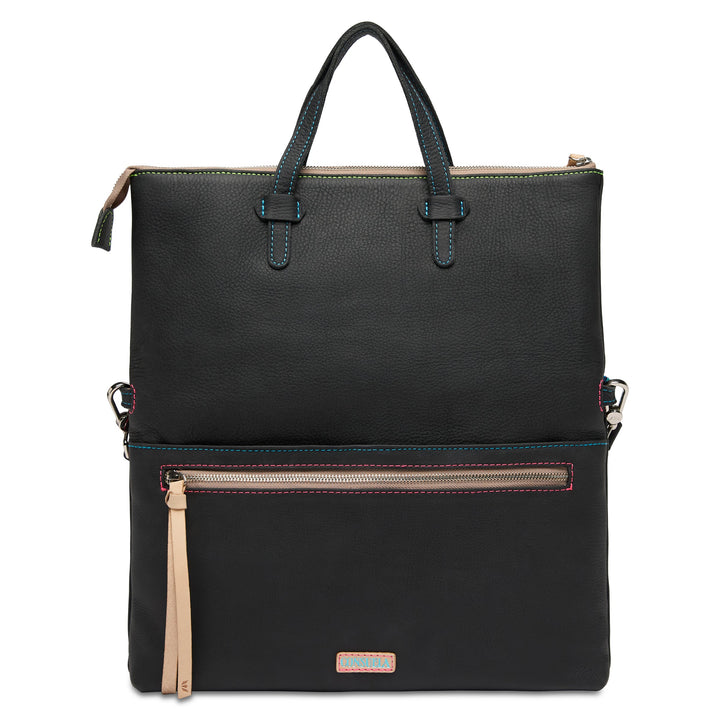 Consuela Cyndi Field Tote featuring a premium Cyndi leather exterior and top leather handles.