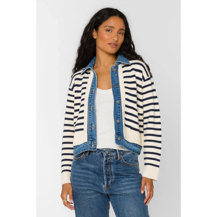 Francis Ivory Blue Jacket