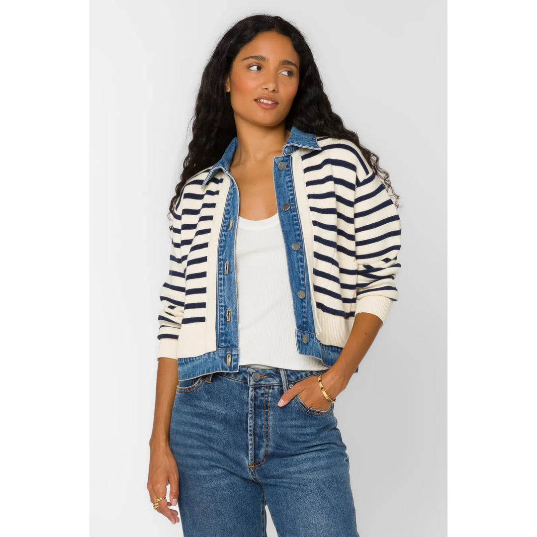 Francis Ivory Blue Jacket