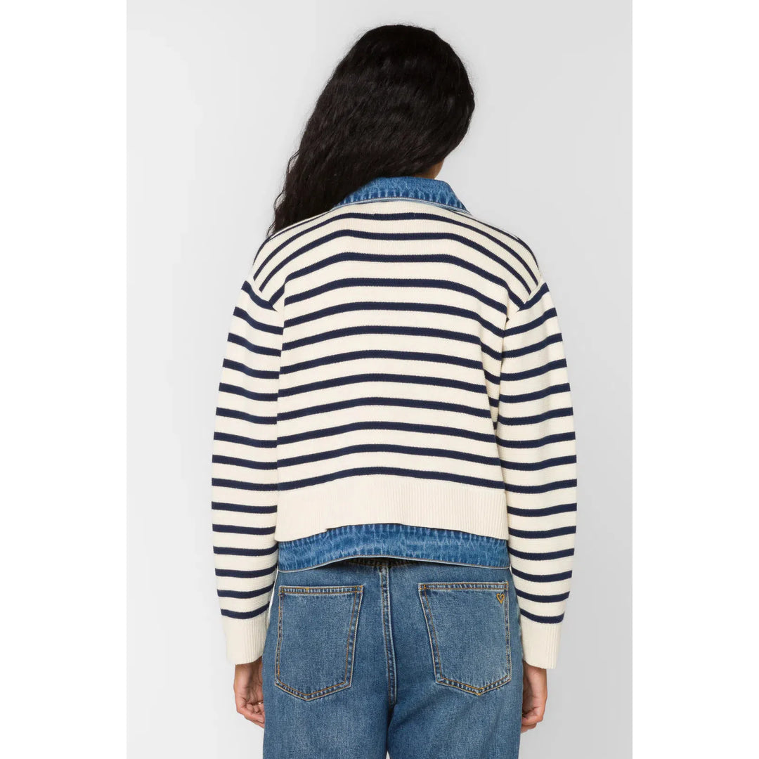 Francis Ivory Blue Jacket