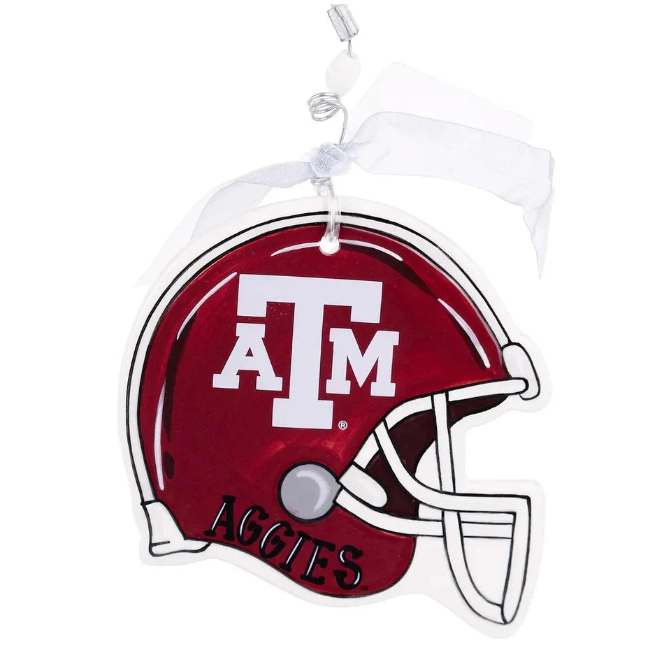 Texas A&M Helmet Flat Ornament