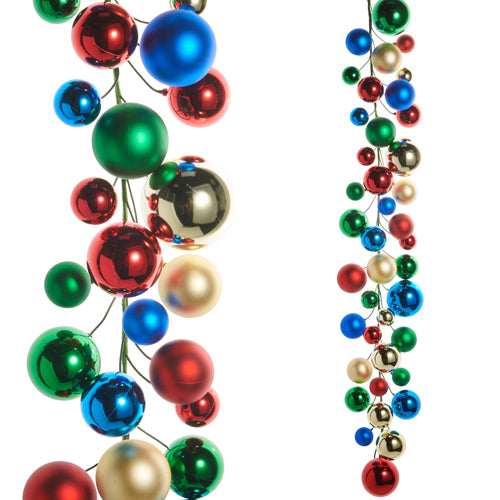 4" Multicolor Ball Garland