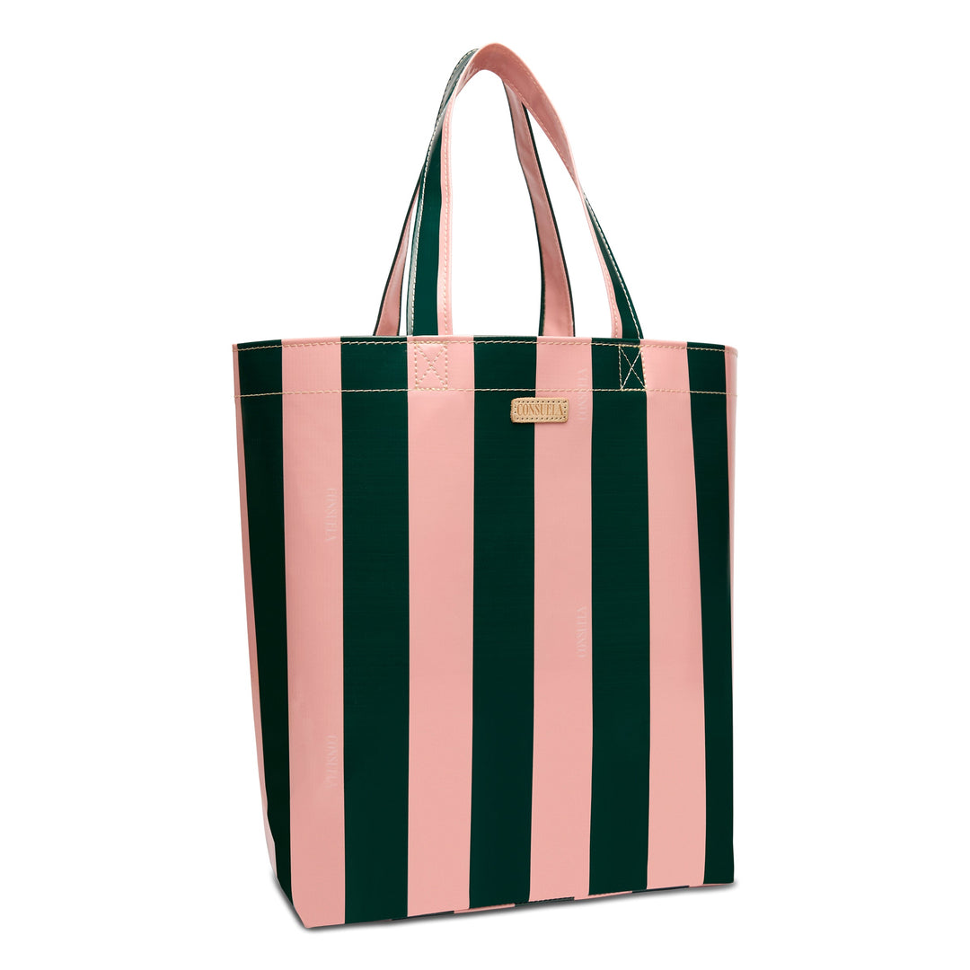 Consuela Fern Basic Bag featuring a deep green and light pink wipe-clean exterior.