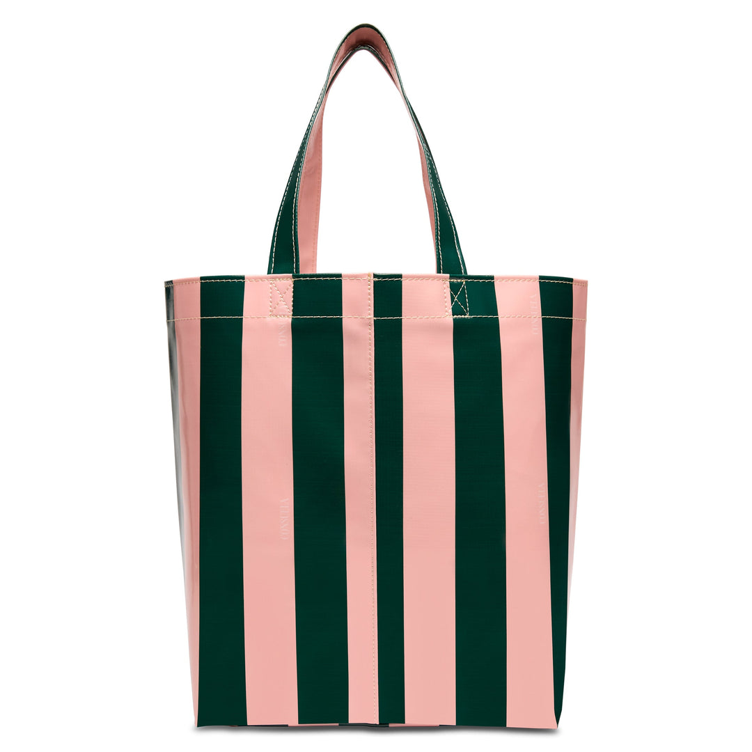 Consuela Fern Basic Bag featuring a deep green and light pink wipe-clean exterior.