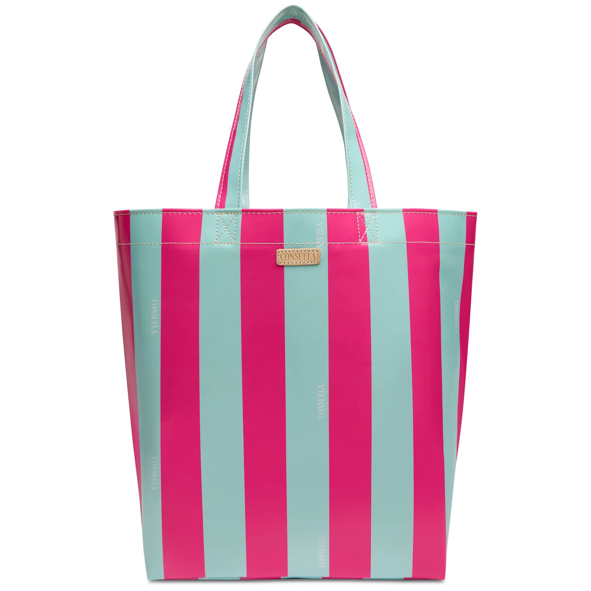 Consuela Malibu Grab N Go Basic Bag in vibrant bold pattern; medium-sized wipeable utility tote for everyday use.