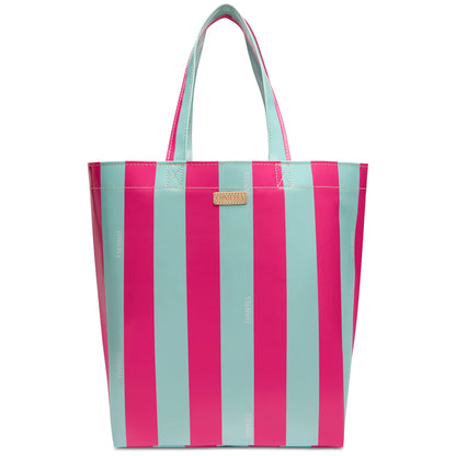 Consuela Malibu Grab N Go Basic Bag in vibrant bold pattern; medium-sized wipeable utility tote for everyday use.