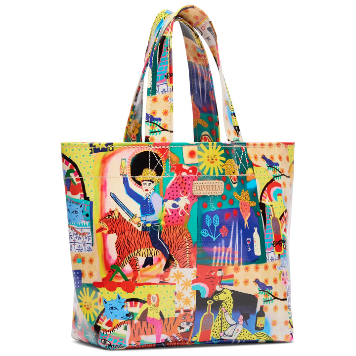 Consuela Colin Mini Bag - Artist Collaboration Striped Mini Tote