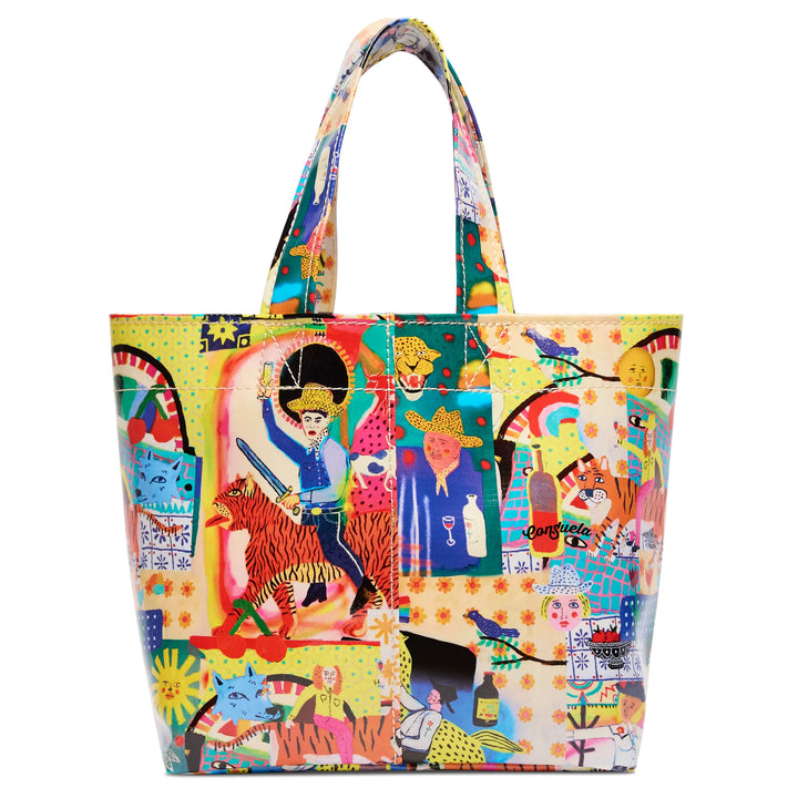 Consuela Colin Mini Bag - Artist Collaboration Striped Mini Tote