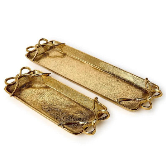 Gold Bows Serving Trays