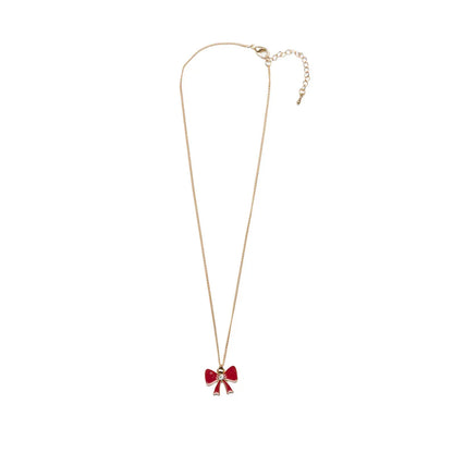 Holiday Bow Necklace