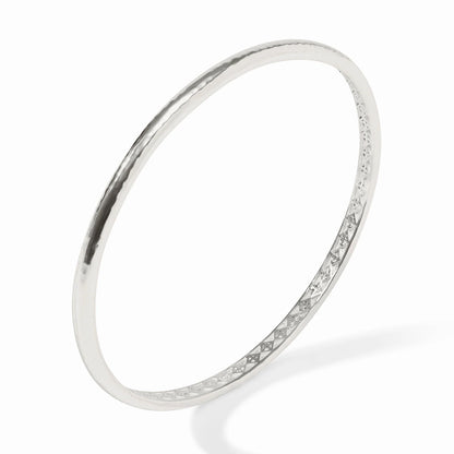 Havana Demi Bangle - Silver