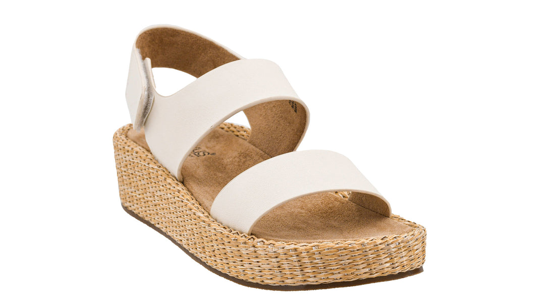 Corkys Heatwave Platform Sandal - White
