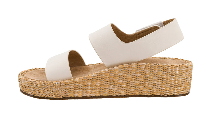 Corkys Heatwave Platform Sandal - White