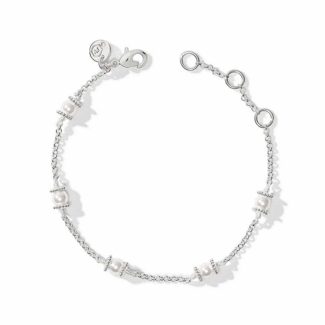 Hydra Delicate Silver Bracelet - Pearl &amp; Turquoise Options