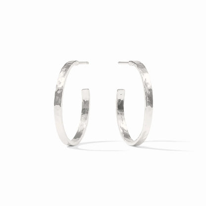Crescent Hoop - Silver