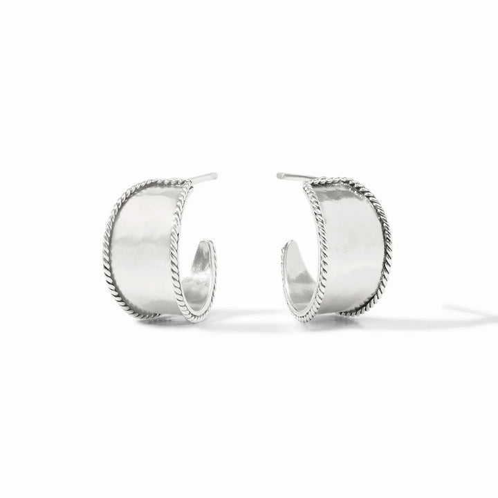Julie Vos Savoy Hoop Earrings - Pure Silver Plate