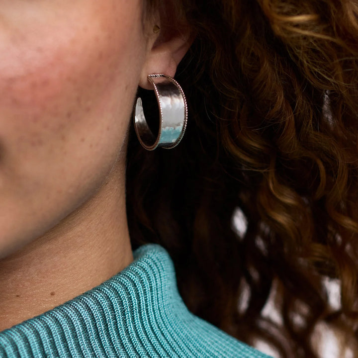 Julie Vos Savoy Hoop Earrings - Pure Silver Plate