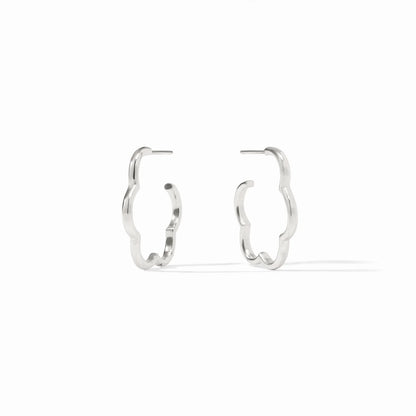 Gardenia Hoop Silver