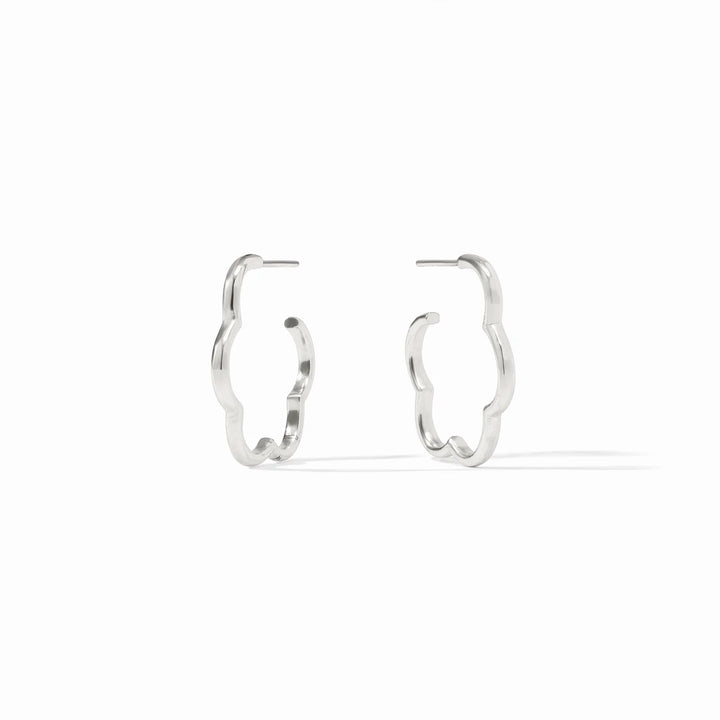 Gardenia Hoop Silver
