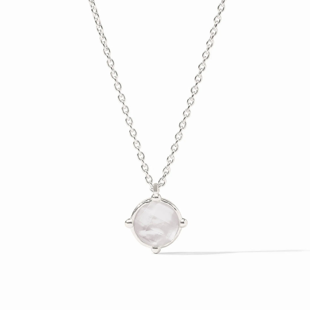 Honeybee Solitaire Silver Necklace - Pure Silver Plated Pendant