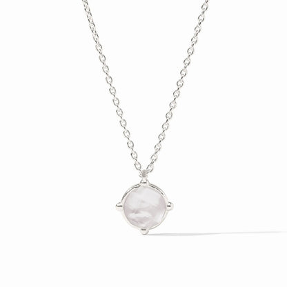 Honeybee Solitaire Silver Necklace