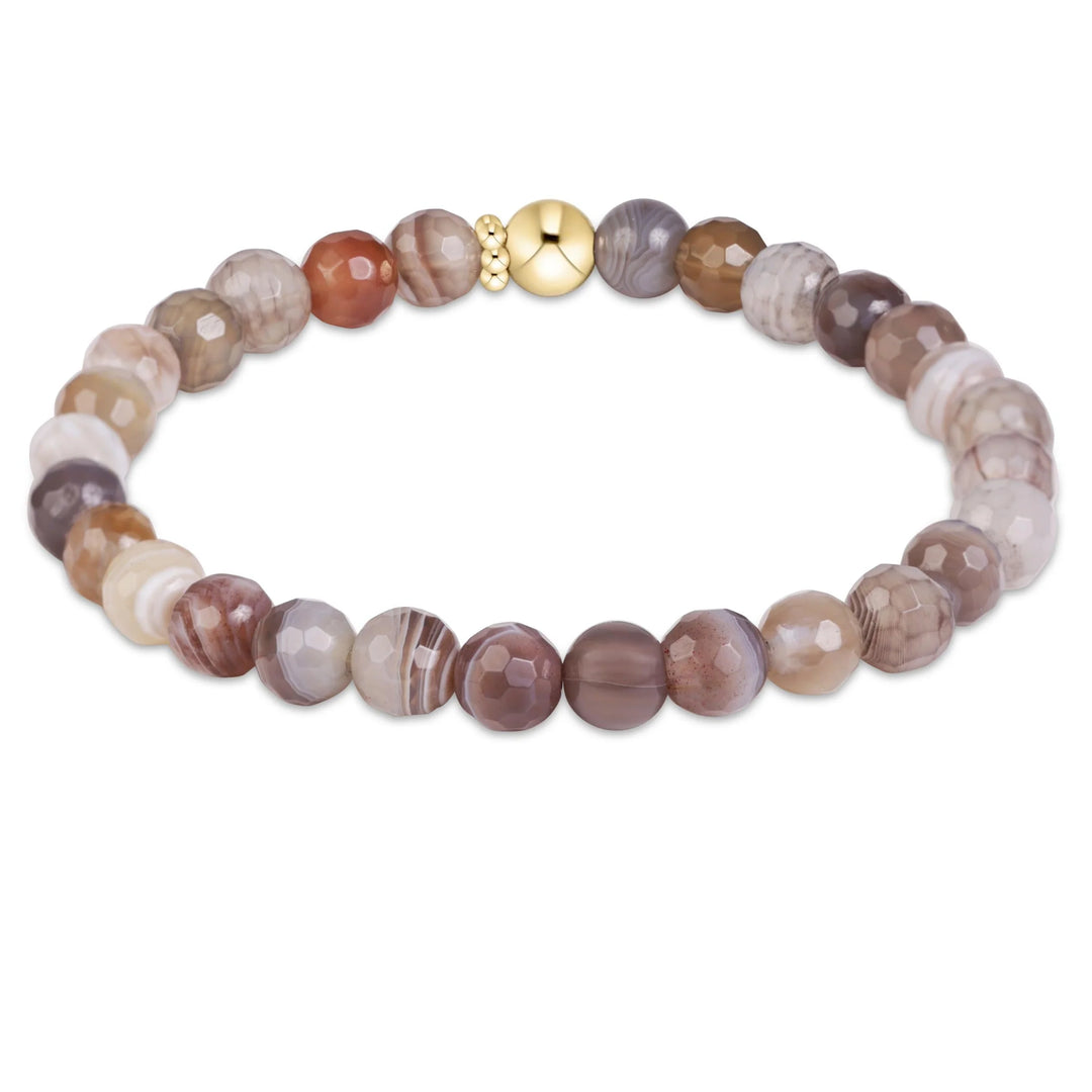 enewton Classic Gemstone 6mm Bracelet - Botswana Agate