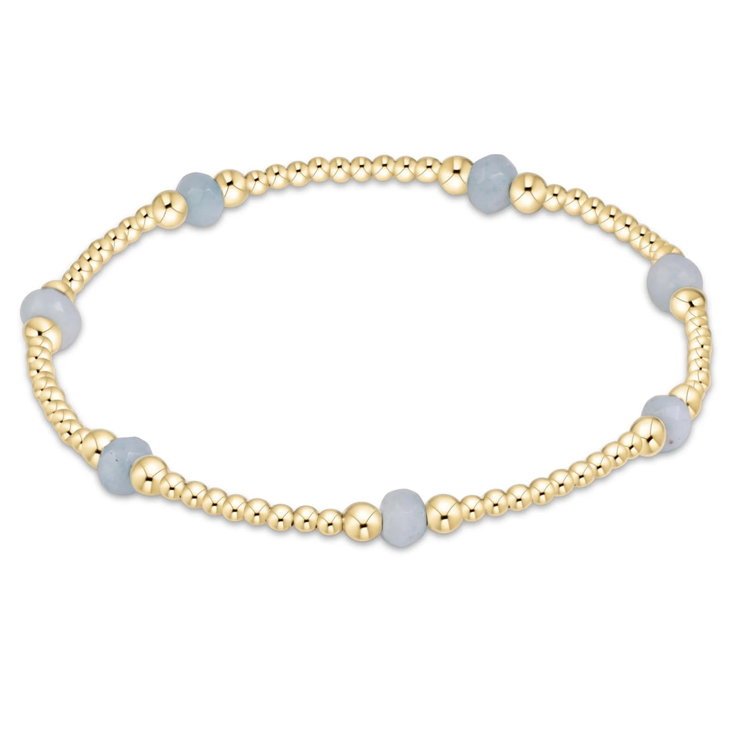 enewton Purpose Gemstone 4mm Bracelet - Aquamarine