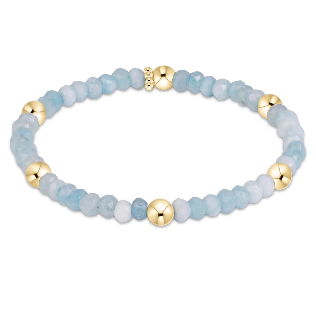enewton Presence Gemstone 4mm Bracelet - Aquamarine