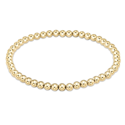 Extends - classic gold 4mm bead bracelet