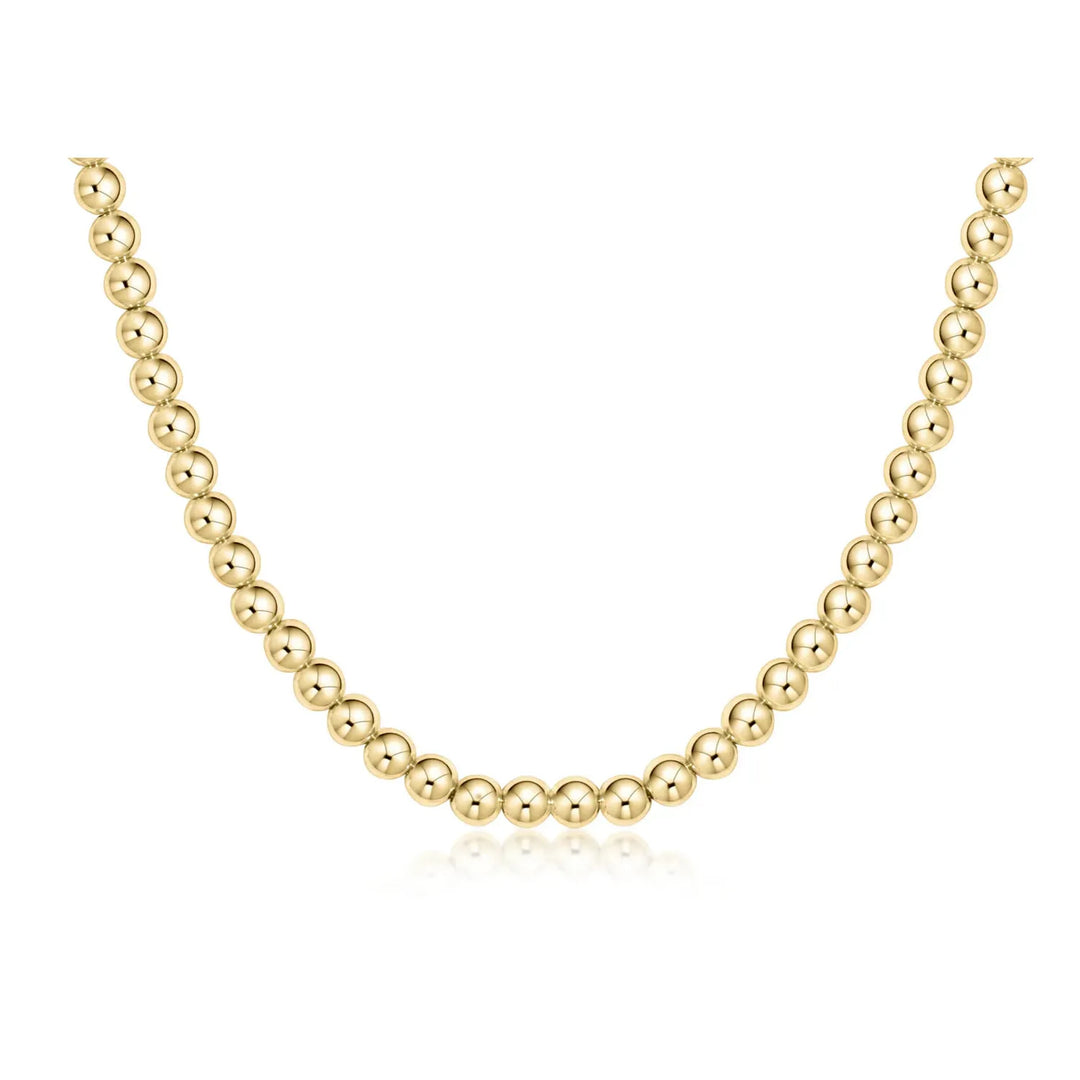 15" Choker Beaded - Classic Gold 5mm