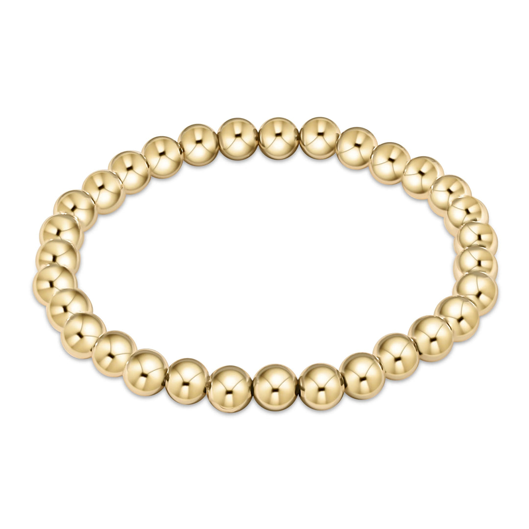 enewton Extends Classic Gold 6mm bracelet with 14k gold-filled beads, extended 7.25 inch stretch fit