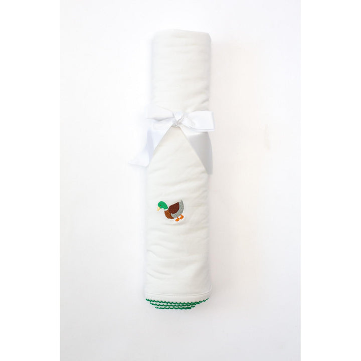 Goosies Mallard Embroidered Pip Blanket detail view 2