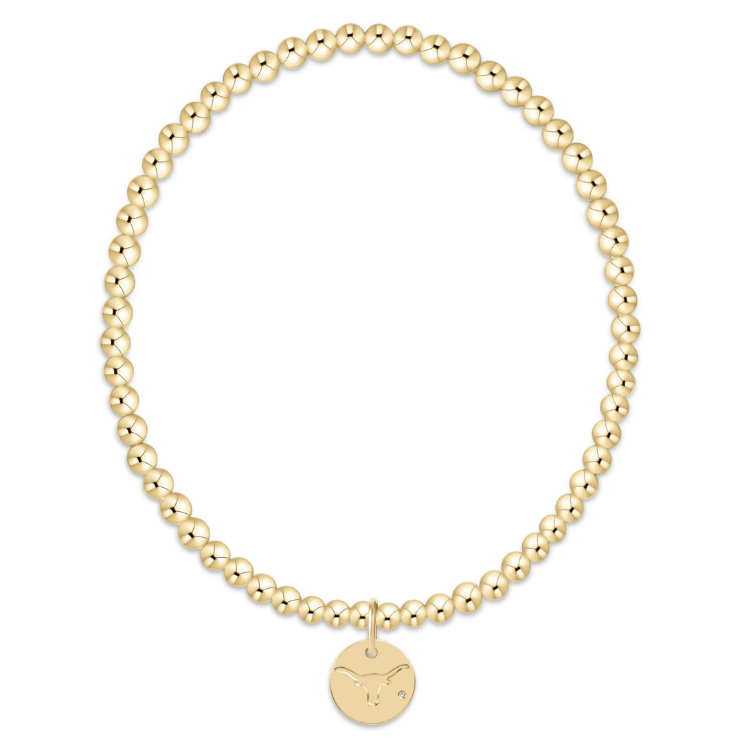 enewton ecollegiate classic gold 3mm bracelet - ut austin disc