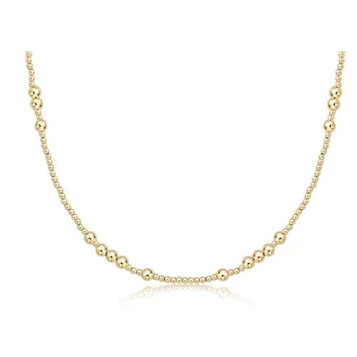 17" choker hope unwritten 4mm - gold