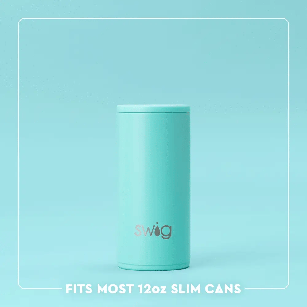 Swig Life Beach Balls Skinny Can Cooler 12oz