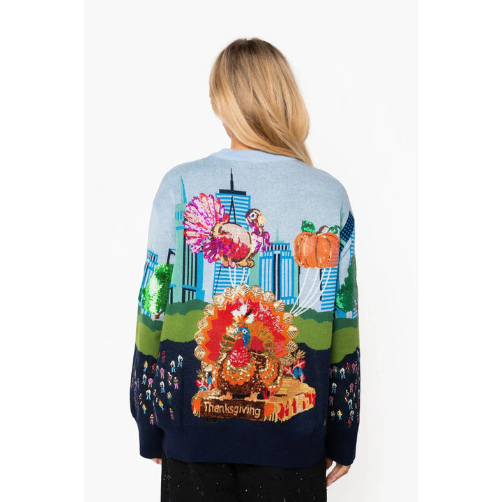 Queen of Sparkle Multi Thanksgiving Parade Sweater