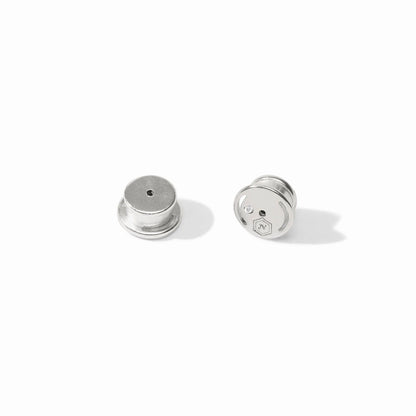 Signature Earring Back Set-Silver