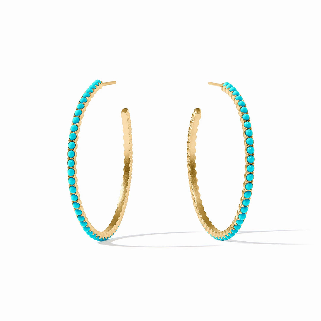 Juliet Hoop - Turquoise Blue