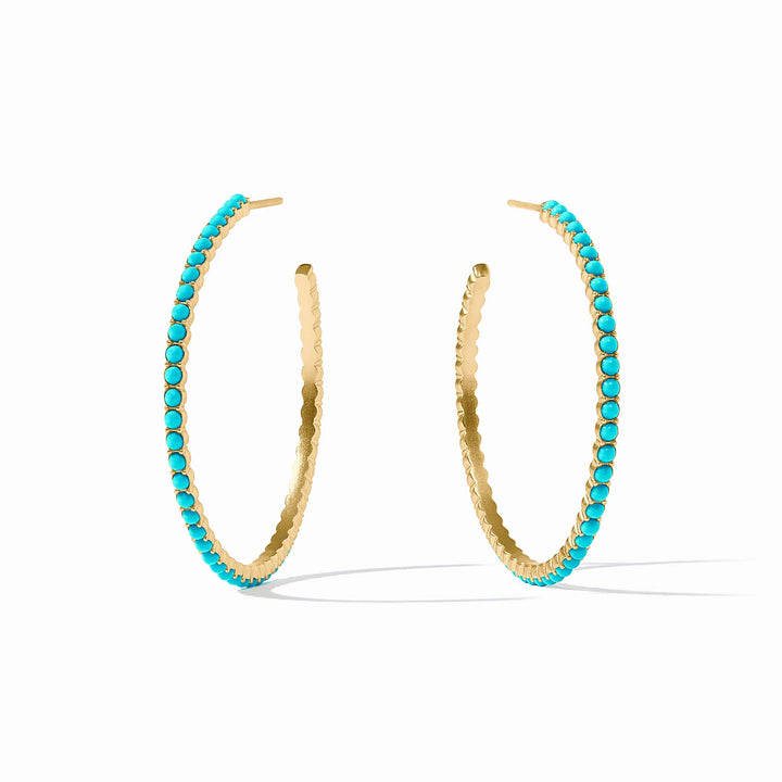 Juliet Hoop - Turquoise Blue