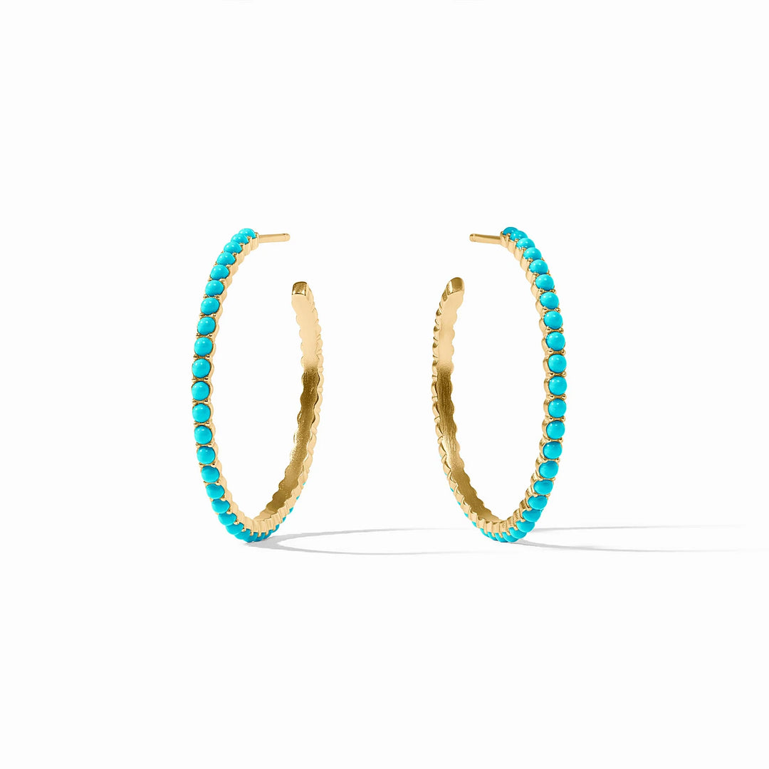 Juliet Hoop - Turquoise Blue