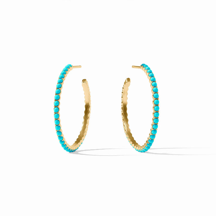 Juliet Hoop - Turquoise Blue