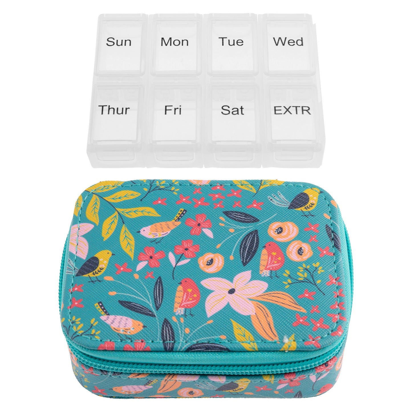 Travel Pill Case - Bird