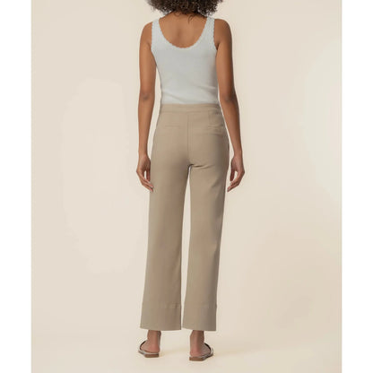 Kut from the Kloth Charlotte Twill High Rise Wide Leg Pant - Sand